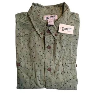 Duluth Trading Company Weihnachtsbeleuchtung frei schwingendes Flanellhemd Größe XLT neu mit Etikett - Bild 1 von 3