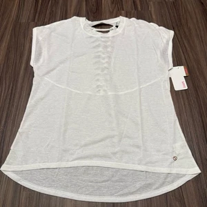 Neu mit Etikett Shape Damen Gr. XL durchsichtig lockere Passform weiß Leinenmischung - Bild 1 von 8