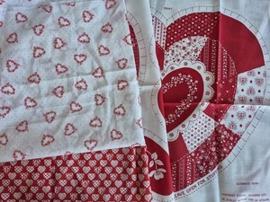 NOS VTG KIT Cranston VIP Heart Delight Pillow & Sachets Cut Sew panel Valentine  - Picture 1 of 5