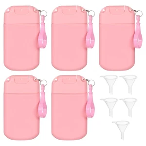 5pcs 30ml Perfume Mist Container Travel Empty Bottles with Tool (Pink) - Imagen 1 de 7