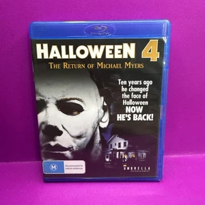 RARE! OOP! - Halloween 4 The Return Of Michael Myers - Movie Blu Ray Region B - Picture 1 of 3