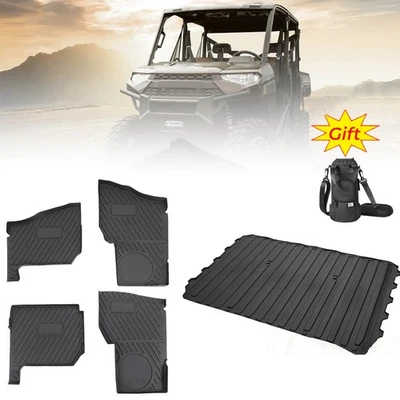 Alfombrillas UTV 5 piezas + alfombrilla de cama para Polaris Ranger Crew XP 1000 2019-2025 4 plazas Foto 1 de 4