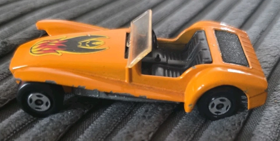 MATCHBOX SUPERFAST No 60 LOTUS SUPER SEVEN IN ORANGE WITH FLAMES  - Image 1 of 4