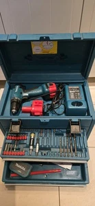 Makita 6271 D Akkuschrauber im Koffer + 2 Akkus und Zubehör - Bild 1 von 7