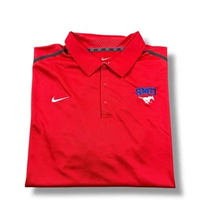 Nike Dri-Fit Southern Methodist University SMU Mustangs Elite Coaches Polo 3XL - Picture 1 of 9