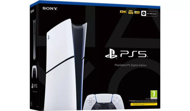 Promoção de Sony PlayStation 5 Digital 825GB FIFA 23 Bundle cor branco e  preto