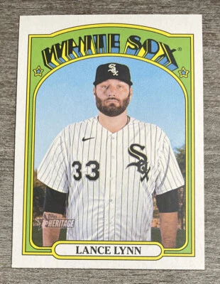 Lance Lynn 2021 Topps Heritage High Number SP Short Print #709   *F105* - Imagem 1 de 2