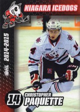 2014/15 Niagara IceDogs - CHRISTOPHER PAQUETTE