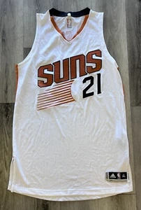 Authentic Phoenix Suns Jersey Alex Len Size XL Pro Cut White Rev 30 Mesh - Picture 1 of 6