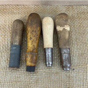 Lot of 4 Vintage Wood Worker Hand Tool Handles (4) - Picture 1 of 4