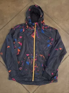 LRG Clothing Equipment Button Hoodie 2XL Grey Windbreaker Jacket Full Zip - Picture 1 of 8