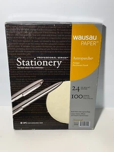 Papel Wausau Astropache Antiguo Acabado Pergamino 24# Reanudar Papelería Natural - Imagen 1 de 5