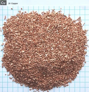 3 LB 1365g 99.9% Copper metal pieces element 29 sample - Picture 1 of 3