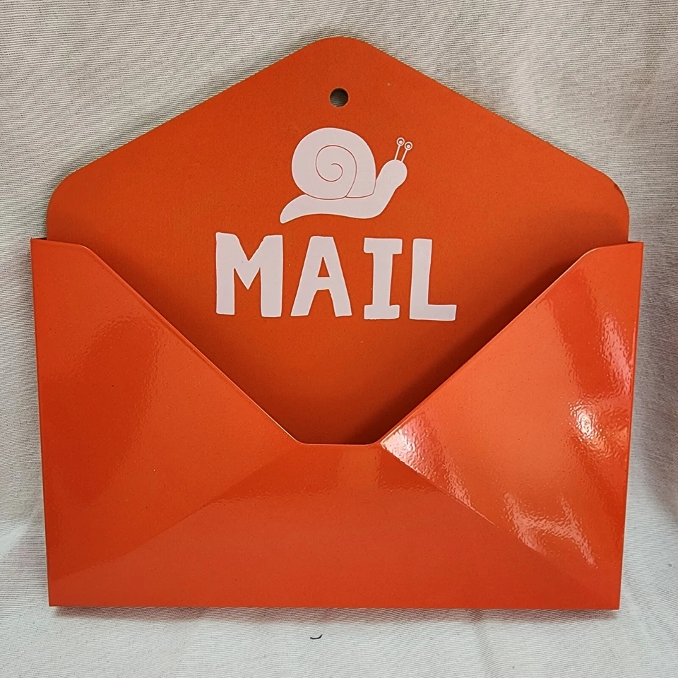 4-Pieces Bullseye Snail Mail Playhouse Mailboxes Red 10" " Ship