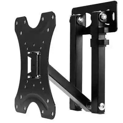 Swing Arm Folding Wall Celing Bracket Mount Swivel Tilt TV LED LCD 14”-42”Black - Image 1 of 4