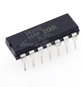 10PCS IR2110 IR2110PBF DIP-14 IR FETS DRIVER CHIP IC - Foto 1 di 4
