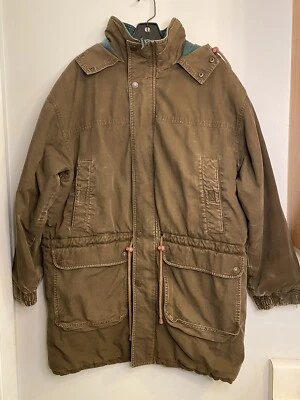 Vintage FIELD & STREAM Chore Jacket Coat 100% Cotton Large Inside Quilted - Image 1 of 4