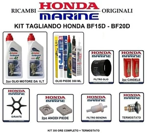 KIT TAGLIANDO MANUTENZIONE RICAMBI ORIGINALI HONDA MARINE BF15D / BF20D - Foto 1 di 34