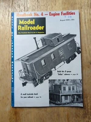 Maqueta de ferrocarril vintage agosto 1954 revista tren aficionado miniatura  Foto 1 de 4