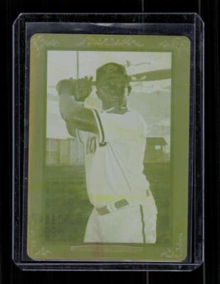 2013 Topps Turkey Red #43 Justin Upton Yellow Printing Plate 1/1 - Image 1 of 2