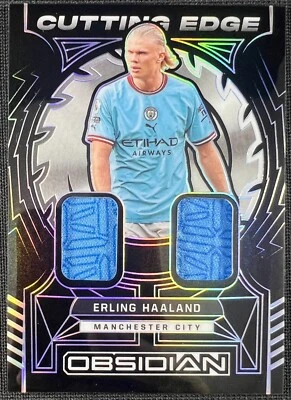 Erling Haaland 2022-23 Panini Obsidian Cutting Edge Patch /99 #CE-EH - Image 1 of 2