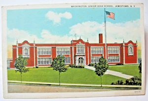 1931 Washington Junior High School, Jamestown, N.Y. Postcard - Picture 1 of 2