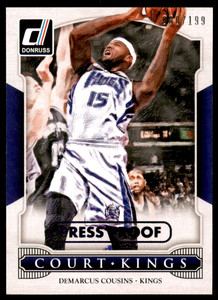 2014-15 Donruss Court Kings Press Proofs Purple #31 DeMarcus Cousins /199