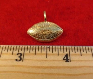14KT GOLD PLATED SPORTS FOOTBALL PENDANT CHARM - 2420 - Picture 1 of 1