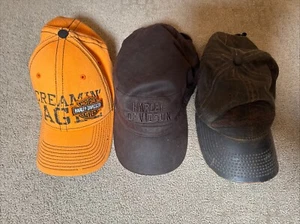 Harley Davidson Lot Of 3 Caps Hats - Picture 1 of 12