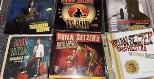 Instant BRIAN SETZER  Cd 💿 Collection 7 CD lot - Rockabilly Riot , Instrumental - Picture 1 of 12