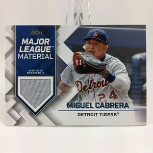Topps Serie 1 2022 Major League Material Miguel Cabrera #MLM-MC Juego Usado - Imagen 1 de 3