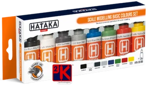 HATAKA CS100  Basic Colours Set Paint Set 8 x 17ml Bottles incl. POD Postage - Picture 1 of 10