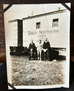 Nicht Postkarte Schnappschuss Foto Great Northern Railroad 0329 Signal Dpt. Melrose, MN - Bild 1 von 8