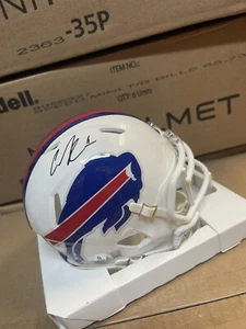 BUFFALO BILLS Curtis Samuel #1 WR Signed RIDDELL Speed MINI HELMET Beckett COA - Picture 1 of 2