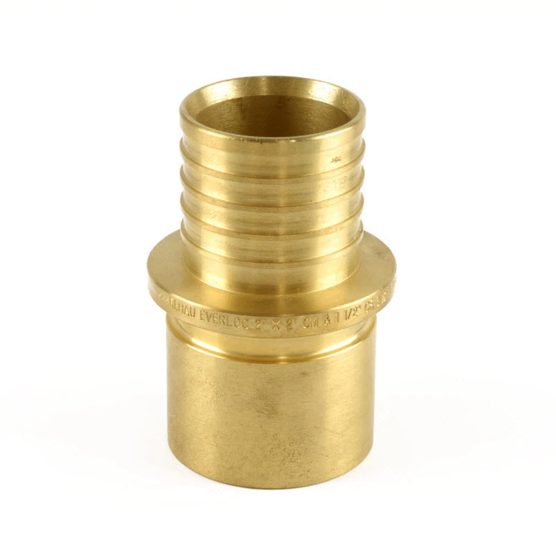 Brass 3/4" REHAU Everloc x 1" MS, 3/4" FS ASTM F2080 - Article ID# 260837-101 - Image 1 of 3