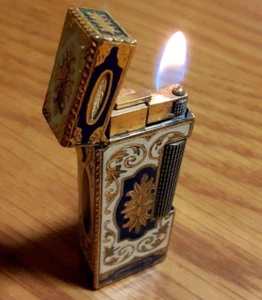 Dunhill Gasfeuerzeug Royking Weißgold Zündung & Flammeneinstellung bestätigt JP - Bild 1 von 9