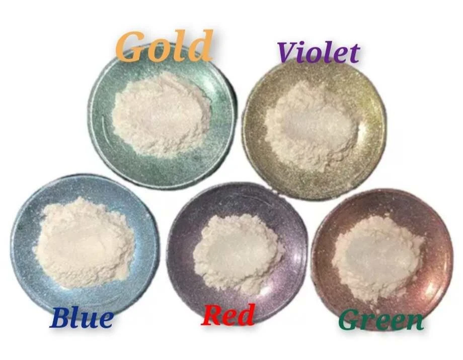 Natural Iridescent Mermaid Effect Mica Powder Pigments Candle Soap MakeUP epoxy  - Image 1 of 1