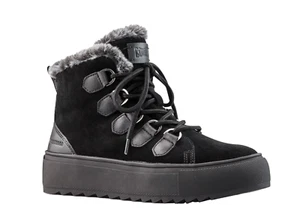 Cougar Avril Suede And Leather Boots - NIB Womens Size 8 Black - #46313-CL2 - Picture 1 of 5