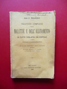Komplette Abhandlung über Vogelkrankheiten und Hofzucht Guigoni 1891 - Bild 1 von 3