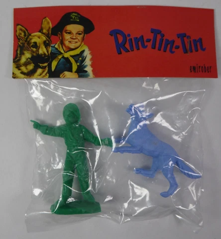 2 Vintage PVC Figurines The Adventures of Rin Tin Tin 7cm Emirober Toy R3 Cover