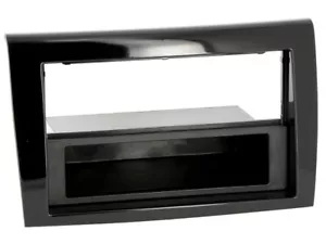 For Fiat Bravo 2 198 Car Radio Panel Mounting Frame 1-DIN Piano Varnish Black - Picture 1 of 2