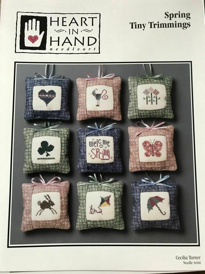Cross Stitch Pattern Booklet: Spring Tiny Trimmings (Heart in Hand) - Image 1 of 1