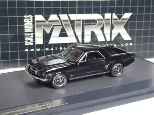 (KI-12-36) Matrix Ford Mustang Mustero Pickup 1966 nero in scala 1:43 in confezione originale - Foto 1 di 2