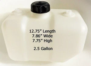 Hydrogen Generator Water Reservoir Tank for HHO Gas Kit Large Engines 2.5 Gallon - Bild 1 von 6