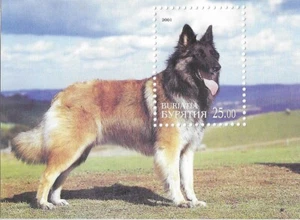 Dog Gorgeous Belgian Shepherd Buryatia Republic Mint MNH Miniature Sheet 2001 - Picture 1 of 1