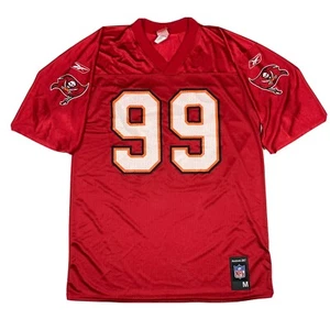 Vintage Reebok Tampa Bay Buccaneers Warren Sapp #99 Jersey Medium Red Printed  - Picture 1 of 11
