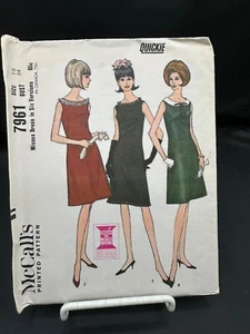 7961 McCalls Vestido Cambio Patrón COSTURA CORTE TALLA MISS Talla 18 Quickie 6 Versiones - Imagen 1 de 2