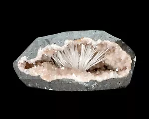 Geoda Natural Scolecita Heulandita Minerales India #M 37 - Imagen 1 de 8