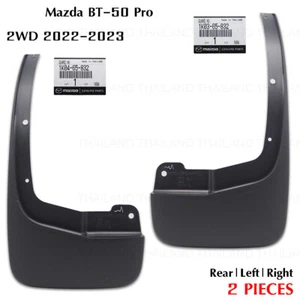 Pair Rear Mud Flaps Splash Guard For Mazda BT-50 2WD 4x2 Pick Up 2022 - 2023 - Picture 1 of 9