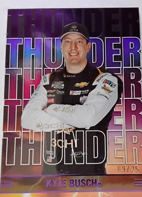 2023 Panini Chronicles - Thunder Purple #5 Kyle Busch /25 - Image 1 of 2